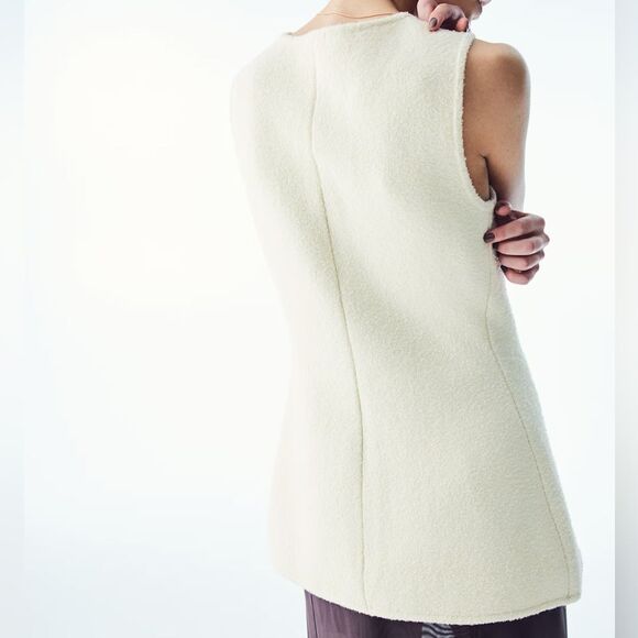 H&M Wool-Blend Knit Vest Cream - Picture 6 of 9